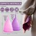 BiBrad Menstrual Cup Set - 2 Sizes (M & L) Sterilizer & Cotton Bag | 100% Soft Medical Silicone Washable & Reusable - Buy Online on GoSupps.com