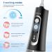 Portable Water Flosser - 9 Modes Digital Display Rechargeable IPX7 Waterproof - Black Oral Irrigator for Travel - Buy Online on GoSupps.com