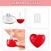 30 Pieces Valentine Heart Lip Gloss Tube Containers with Funnels - 5ml Empty Mini Plastic Tubes for DIY Cosmetics - Great Valentine's Day Gift for Women and Girls - Buy Online on GoSupps.com