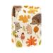 Travel Lipstick Organizer Case Lipstick Case Portable Makeup Bag With Mirror Autumn Animal Leaf Pattern K264r6kpub
