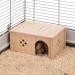 Ferplast Small Pet House | Rabbit House Guinea Pig Wooden House | FSC Certified Wood | 33 x 23.6 x 16 cm - Buy Online on GoSupps.com