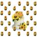 50 Pcs Sunflower Cupcake Toppers Sunflower Birthday Party Supplies Fit for Sunflower Theme Party Decorations for Adults Girls Boys Baby Shower - Buy Online on GoSupps.com