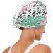 Tropical Leaves Dry Hair Cap & Quick-Drying Towel Set | Super Absorbent Soft & Comfortable - 2 Piece with Button Headband | International Shipping Available - Buy Online on GoSupps.com