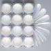 12 Colors white pearl chrome nail powder nail metallic mirror glitter powder aurora shimmer chrome pigment powder for nail manicure mirror effect nail art decoration 12 color set