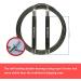 Mogold Adjustable Jump Rope for Fitness - 360 Turn Durable Silicone Metal Handle 2 Cords - Perfect for Boxing & MMA - Buy Online on GoSupps.com