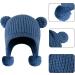 KAKU NANU Toddler Winter Hat with Double Pom Pom | Fleece Lined Beanie for Baby Boys & Girls | 6-12 Months (Blue) - Buy Online on GoSupps.com