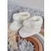 Royal Icon Newborn Baby Booties 0-3 Months - White Pom Pom Bootees RI408 - Buy Online on GoSupps.com