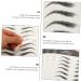 FRCOLOR 4 sheets Temporary Grooming Waterproof Decal Eyebrow Brow Makeup Hair-like Shaping on Transfers for 1 count (Pack of 1) Black - Buy Online on GoSupps.com