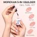 Morovan 5 in 1 Builder Gel Nail Kit - 6 Colors with Mini UV Light & Top Coat for Nail Extensions | 15ml Builder Gel - Buy Online on GoSupps.com