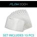 FLOWZOOM Fabric Masks | Washable Face Masks with Adjustable Bands | Mouth & Nose Protection | 15-Pack Size L - International Shipping Available - Buy Online on GoSupps.com