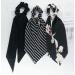 Black Scrunchies Hair Ribbon Ties with Long Bow - 6PCS Set for Women and Girls - Buy Online on GoSupps.com