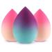 Makeup Sponge Blender DUAIU 3 pcs Gradient Beauty Blender Foundation Sponges Set Concealer Sponge Applicator Sponges