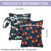 Maeau 2-Piece Wet Bags for Cloth Diapers | Reusable & Washable Organizer Bags for Baby Gym & Kindergarten - 18x25cm Pattern 6 - Buy Online on GoSupps.com