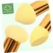 FRCOLOR 6 Pcs Mushroom Beauty Pencil Sponge Puff - Blending Powder Applicator | Makeup Beauty Kit for Women | Travel-Friendly Foundation Sponges | Yellow (Pack of 1 - Buy Online on GoSupps.com