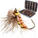 Topind 40-Piece Fly Fishing Set - Dry Flies for Trout & Salmon - Ultimate Bait for Seaside & River Fishing - Buy Online on GoSupps.com