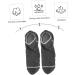 Inner Height Socks - Eel Cushion Insoles for Heels | Height Increase Sock Pads | No Show Warm Pure Cotton Light Grey - Buy Online on GoSupps.com