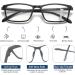 Premium Progressive Multifocal Reading Glasses | Photochromic TR90 Black Rectangle Sunglasses | Seamless Transition 3.0x - Shop Internationally - Buy Online on GoSupps.com