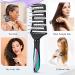 Curved Vented Detangling Hair Brush for Faster Blow Drying - Professional Vent Detangler for All Hair Types (Black) - Buy Online on GoSupps.com