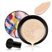 Indicativet Air Cushion CC Cream 2024 New Mushroom Head Air Cushion CC Cream Long-Lasting Matte Waterproof Moisturizing Concealer BB Cream Face Make Up (Nature)