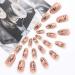 Brishow Almond Press-On Nails - 24 Ballerina Acrylic Nail Art for Women & Girls | Short Artificial Nail Stickers - Buy Online on GoSupps.com