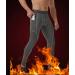 SILKWORLD Men's Compression Pants 3 Pack with Pockets - Cool Dry Gym Leggings Running Tights - C2 Fleece Lined - Black, Grey, Navy Blue - Medium - Buy Online on GoSupps.com