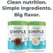 Orgain Simple Organic Plant Protein Powder Chocolate & Vanilla Vegan Made with Fewer Ingredients and Without Dairy Gluten and Stevia Kosher Non-GMO 567g (Pack of 2) - Buy Online on GoSupps.com
