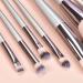 Face Powder Applicator Cosmetic Brush Set 18 Pieces Ergonomic Design Synthetic Fiber Aluminum Tube Multi-Purpose for Eyebrows Soft and Silky Blush Lips - Buy Online on GoSupps.com