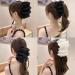 LONGLUAN Bow Bubble Clips Chiffon Silk Bubble Bow Hair Claw Jaw Clip Layered Bubble Mesh Tulle Fluffy Hair Clips Large Claw Clips for Thick Hair (2pcs-B) - Buy Online on GoSupps.com
