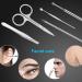 18 Piece Professional Stainless Steel Manicure Set with Travel Case - Nail Clippers, Pedicure Kit, Grooming Tools for Nail Care - Black - Buy Online on GoSupps.com