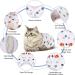 TIESOME Cat Surgical Recovery Suit Breathable Kitten After Surgery Wear Pet Shirt for Abdominal Wounds Home Outdoor Pets Clothing Football (Medium) - Buy Online on GoSupps.com