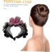 FRCOLOR Glitter Hair Accessories Ball Head Twist Clamp Miss Bracket The Flowers Leather Rhinestone Hair Clip - Buy Online on GoSupps.com