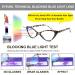 EYEURL 4-Pack Cat Eye Reading Glasses for Women - Blue Light Blocking Anti-Glare Spring Hinges - Stylish 1.50 Readers in Black Pink Clear & Pink Tortoise - Buy Online on GoSupps.com