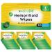 Hemorrhoid Treatment, Hemorrhoid Wipes, Witch Hazel Wipes for Hemroidal Care, Hemroidal Medicated Wipes Maximum Relief Hemorrhoid Pain, Burning and Itching, 30 Count