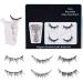 Magnetic False Eyelashes | 2 Pairs Reusable Magnetic Eyelashes No Glue or Eye Liner | Eye Lash Strips False Eyelashes Extension Kit fpr 3D Eye Makeup - Buy Online on GoSupps.com