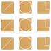 4x4 Inch Self Adhesive Cork Squares - 40 Pcs Cork Backing Sheets for Wall Decor and DIY Crafts - 100MM Wall Cork Tiles - Buy Online on GoSupps.com