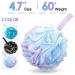 Sunnyray 6 Pcs Back Scrubber & Soft Mesh Loofah Set - Long Wooden Handle, Body Shower Brush, Bath Pouf for Men & Women - Buy Online on GoSupps.com