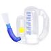 Breathing Exercise Device for Lungs Deep Breathing Trainer for Children and Adult 5000ml Volume Measurement with Flow Rate Indicator.