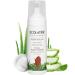 Facial Foam Cleanser Intense Hydration Organic Aloe Vera 98.6% Natural Vegan Gentle Face Wash for Women Hydrating for Sensitive Skin 5.1 Fl Oz