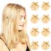 NAISKA 8PCS Gold Star Hair Accessories Spiral Hair Pins Wedding Stars Hair Clips Bridal Headpieces Decoration Loc Dreadlock Accessories Hair Jewelry for Women and Girls (Gold)