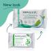 RAWGANIC Refreshing Facial Wipes - Fragrance-free Biodegradable Organic Cotton with Aloe Vera & Green Tea - 100 Wipes (4 Packs of 25) - Buy Online on GoSupps.com