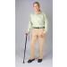 Carex Health Brands Soft Grip Walking Cane with Wrist Strap - Height Adjustable & Latex Free Handle - Blue Marble - Buy Online on GoSupps.com