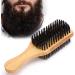 Buy Wooden Beard Brush - Medium Shaving Brush for Comfortable Beard Styling & Cleaning | International Shipping Available - Buy Online on GoSupps.com