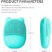 Electric Face Scrubber Silicone Facial Cleansing Brush for Deep Cleanning Exfoliating Waterproof Rechargeble|Vibrating|Massager (Blue) - Buy Online on GoSupps.com