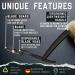 Professional Barber Macho Straight Razor Handle with 100 Disposable Heads - Safety-Lock, Plastic Handle - Buy Online on GoSupps.com