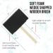 US Art Supply 4 Foam Sponge Brush Set, Wood Handle, Value Pack of 10 - Ideal for Acrylics, Stains, Varnishes, Crafts - Lightweight & Durable - Buy Online on GoSupps.com