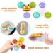 PROACC Silicone Suction Cup Spinner Bath Toys for Baby | Sensory Toy for Anxiety Relief | Travel Toys for Toddlers - 4PCS - Buy Online on GoSupps.com