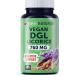 Yuve Vegan DGL Licorice 760mg - Ultra Pure Deglycyrrhizinated Licorice Root Capsules Supplement - Support Stomach Gut  Intestinal Relief - Natural Acid Reflux Formula - Non-GMO  Gluten Free - 100ct