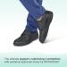 Orthofeet Diabetic Shoes for Men - Comfort & Protection. Arch Support, Arch Booster, Ergonomic Sole. Broadway 9.5 XX-Wide Black - Buy Online on GoSupps.com