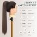 Fine Long Smooth Ponytail Hair Extension - Synthetic Braid for Women & Girls | Light Brown 60 cm (1 Pack) - Buy Online on GoSupps.com