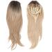 Front Lace Wig with Bangs - Long Straight Blonde 70cm Synthetic Heat-Resistant Hair Wig for Women | International Shipping Available - Buy Online on GoSupps.com